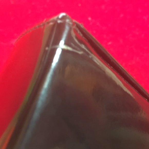 Lulu Guinness Designer 👓Eyeglasses👓 Hard Shell Case w/Mirror Black Shiny - Picture 8 of 11